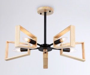 TR80495/5 BK/LW черный/светлое дерево E14/5 max 60W D620*430