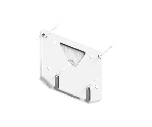 TR2017-WH Торцевая заглушка трека SLOTT, белая, алюминий