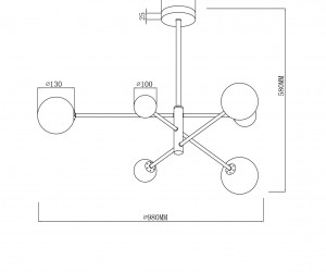 Потолочный светильник Freya FR5376CL-06B