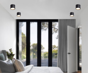 TN6551 BK черный IP44 GX53 max 15W D82*60