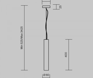 Подвесной светильник Maytoni MOD461PL-L5BGK