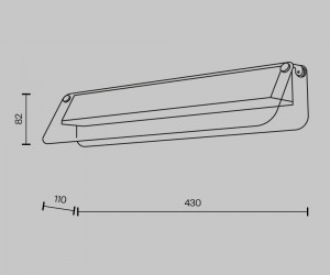 Настенный светильник (бра) Maytoni MOD296WL-L10BS3K
