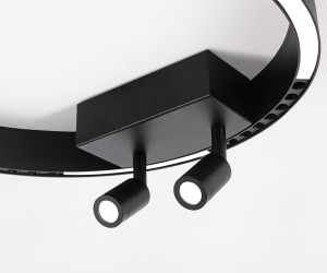 FL5806/1+2 BK черный 25W 3000K/4200K/6400K D400*95 (без ПДУ)