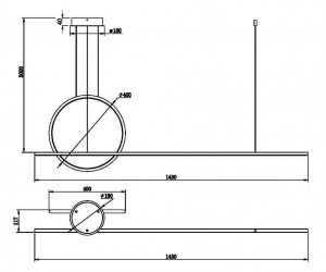 Подвесной светильник Maytoni MOD247PL-L49BK