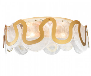 TR5327/6 GD/FR золото/белый матовый E14/6 max 40W D606*230