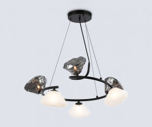 LH15003/6 BK/FR/SM черный/белый матовый/дымчатый G9*6 max 40W D630*1150