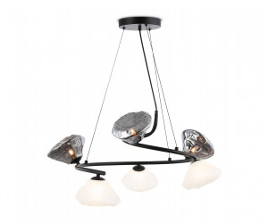 LH15003/6 BK/FR/SM черный/белый матовый/дымчатый G9*6 max 40W D630*1150