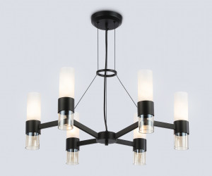 LH55104/6 BK/FR/TI черный/белый матовый/янтарь E14*6 max 40W D650*1080