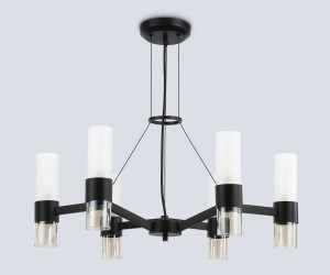 LH55104/6 BK/FR/TI черный/белый матовый/янтарь E14*6 max 40W D650*1080