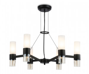 LH55104/6 BK/FR/TI черный/белый матовый/янтарь E14*6 max 40W D650*1080