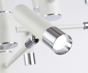 FL51648/4+4 WH/CH белый/хром 98W 3000K-6400K D910*340 (ПДУ ИК)