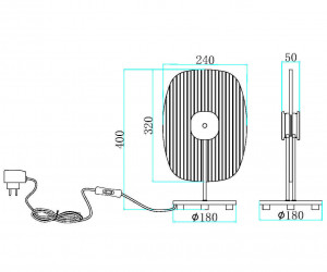 Настольный светильник Maytoni MOD152TL-L1BK