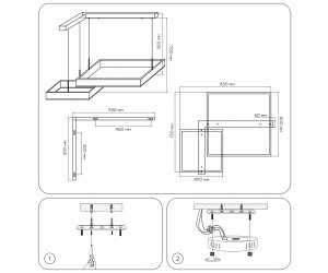FA6640/2 WH белый 108W 850*750*700 (ПДУ РАДИО 2.4G)