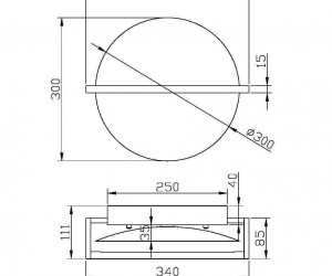Настенный светильник (бра) Maytoni MOD279WL-L14G3K