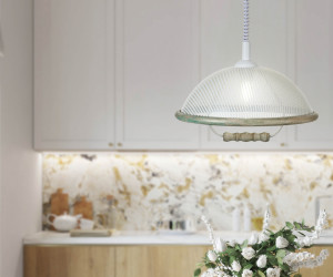 Подвесной светильник PLC-003-1P-400 WT+Wood 000030833