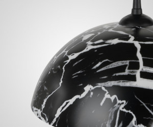 Подвесной светильник PL-005-1P-400 BK+WT 000030836