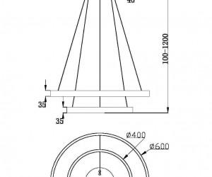 Подвесной светильник Maytoni MOD058PL-L55BSK