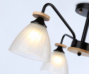 TR9564/3 BK/FR черный/белый матовый E27/3 max 40W D620*250