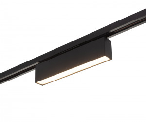 DK6430-BK Трековый светильник IP 20, 10 Вт, LED 3000, черный, алюминий