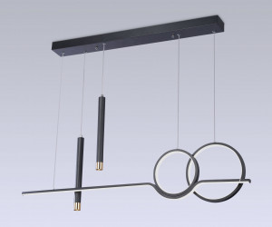 FL5394/5 BK черный 3000K/4200K/6400K+4200K 62W 1000*75*1200 (ПДУ ИК)