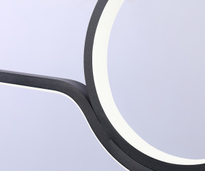 FL5394/5 BK черный 3000K/4200K/6400K+4200K 62W 1000*75*1200 (ПДУ ИК)