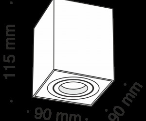 Потолочный светильник Technical C017CL-01S