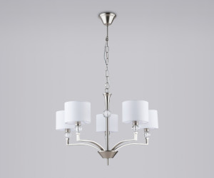 LH71121/5 SN/WH никель/белый E14/5 max 40W D660*880