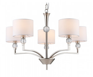 LH71121/5 SN/WH никель/белый E14/5 max 40W D660*880