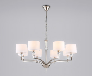 LH71123/8 SN/WH никель/белый E14/8 max 40W D840*880