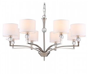 LH71123/8 SN/WH никель/белый E14/8 max 40W D840*880