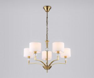 LH71131/5 BS/WH латунь/белый E14/5 max 40W D660*880