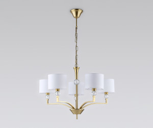 LH71131/5 BS/WH латунь/белый E14/5 max 40W D660*880