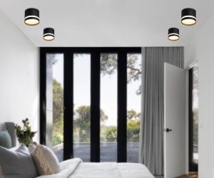 TN6572 BK черный IP44 GX53 max 15W D82*65