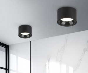 TN52894 SBK/GBK черный песок/черный глянец GX53 max 12W D97*60