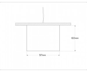 TN52894 SBK/GBK черный песок/черный глянец GX53 max 12W D97*60