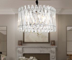 TR5062/6 CH/CL хром/прозрачный E14/6 max 40W D500*295