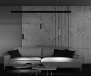 Трековый подвесной светильник Technical TR041-2-12W3K-BBS