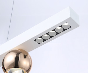 FL5955 WH/GD белый/золото 4200K 18W 1000*70*1200 (Без ПДУ)