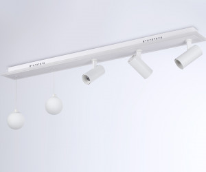 FL66201/1+5 WH белый 67W 3000K-6400K+G9/2 1000*100*400 (ПДУ ИК)