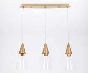 TR3669/3 BS/CL латунь/прозрачный E14/3 max 40W 590*120*850