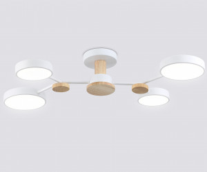 FL4858/4 WH/WD белый/дерево 60W 3000-6000K 700*400*120 (без ПДУ)