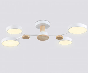 FL4858/4 WH/WD белый/дерево 60W 3000-6000K 700*400*120 (без ПДУ)