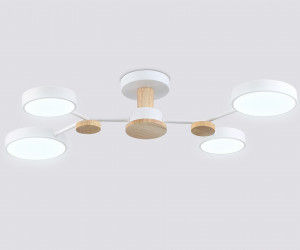 FL4858/4 WH/WD белый/дерево 60W 3000-6000K 700*400*120 (без ПДУ)