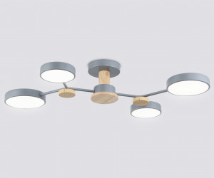 FL4859/4 GR/WD серый/дерево 60W 3000-6000K 700*400*120 (без ПДУ)