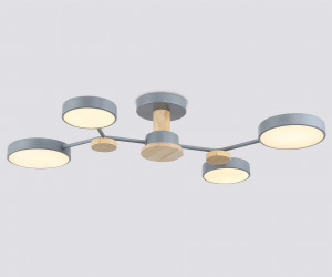 FL4859/4 GR/WD серый/дерево 60W 3000-6000K 700*400*120 (без ПДУ)