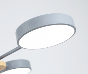 FL4859/4 GR/WD серый/дерево 60W 3000-6000K 700*400*120 (без ПДУ)