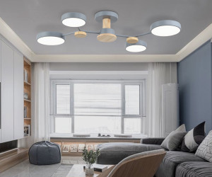 FL4859/4 GR/WD серый/дерево 60W 3000-6000K 700*400*120 (без ПДУ)