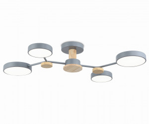 FL4859/4 GR/WD серый/дерево 60W 3000-6000K 700*400*120 (без ПДУ)