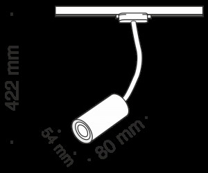 Трековый светильник Technical TR010-1-GU10-W