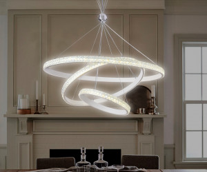 FA6157/3 WH белый 3000K/4200K/6400K 106W D700*890 (ПДУ РАДИО 2.4G)